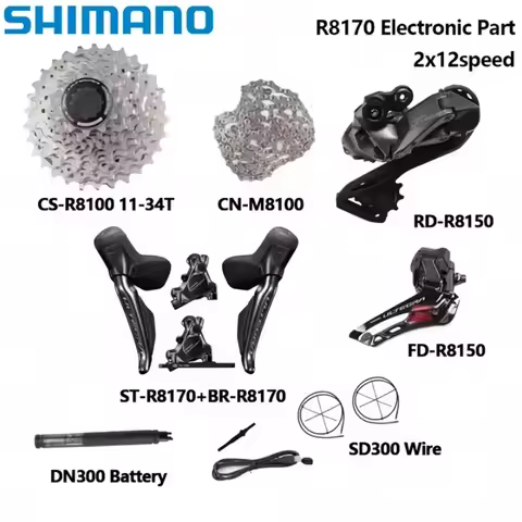 Shimano ULTEGRA R8170 Di2 Electronic Part 2x12S R8150 Front/Rear Derailleur Cassette Hydraulic Disc 