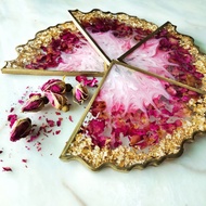 Handmade Epoxy Resin Coaster / Alas Cawan Epoxy Resin