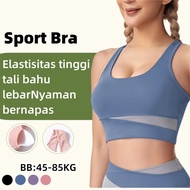 Women's Underwire Sports Bra Removable Foam Breathable Yoga Gym Fitness Aerobics Elastic BH 888