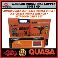 COMBO QUASA LCP-TS20B IMPACT DRILL + LCB-CW20B IMPACT WRENCH + SATAGOOD DRIVE SET