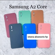 Softcase Casing Macaron Samsung A2 core Silicone procamera full Cover