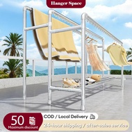 Ampaian Baju Stainless Galvanized Water Pipe Clothes Drying Rack Penyidai Baju Jemuran Pakaian Windb