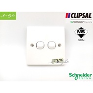 SCHNEIDER CLIPSAL 2 GANG 1 WAY SWITCH / suis 2 geng