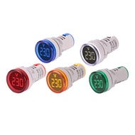 22MM AC 50-500V Voltmeter Square Panel Round Panel LED Digital Voltage Meter Indicator Light Lamp Di