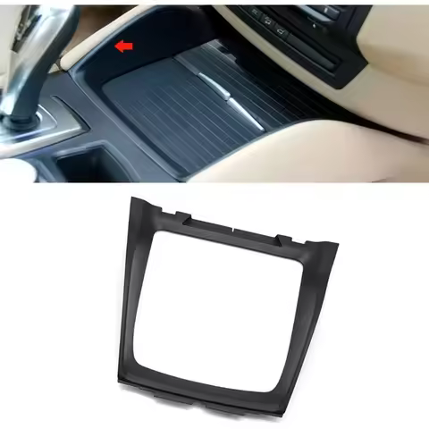 Front Console Cup Holder Cover Frame Center Roller Blind Trim for BMW X5 E70 X6 E71 51169129401 Mode