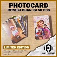 GANTUNGAN "Ritsuki Photocard Contents 50 Pcs (Free Keychain and random Sticker) For collectors" Thic