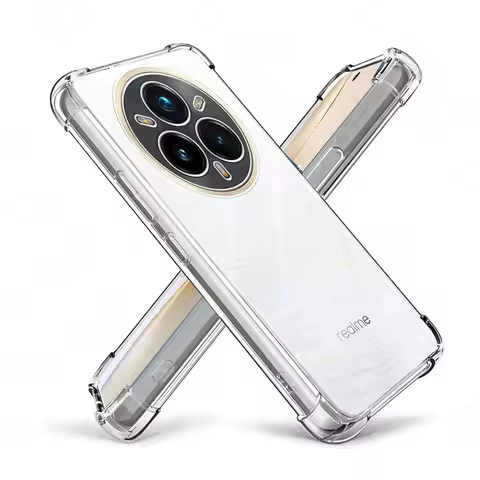 For Realme 14 Pro Plus Case Anti-Yellow Transparent Soft Back Shockproof Cover Realme14 Pro+ Realme1