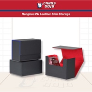 PU Leather Magnetic Graded Card Storage Box - PSA BGS Slab Protector Storage Pokemon TCG Deck Box