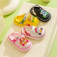 YCST Cartoon Paw Patrol Kids Sandals Children's Slippers Boys Summer Hole Shoes Girls Cartoon Indoor Outdoor Beach Soft Sole Shoes