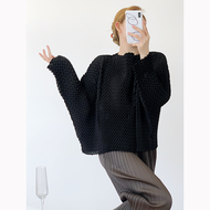 Issey Miyake Yijia อัดพลีท2025สับปะรดอัดพลีทของผู้หญิงคาร์ดิแกนเดินทางอัดพลีทใหม่ของแท้สินค้าใหม่