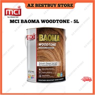 [5L] Wood Varnish; MCI BAOMA WOODTONE 5 Liter ; Shellac Wood Stain Syelek Kayu Berkilat Cat Kayu Timber Coating