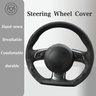Suede Car Steering wheel Cover For Audi TT TTS (8J) 2006-2014 A3 S3 (8P) Sportback 2008  Handle Cove