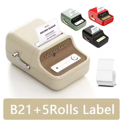 Niimbot Mini Portable Thermal Printer Self-adhesive Label Printer For Stickers Niimbot B21 B1 Label 