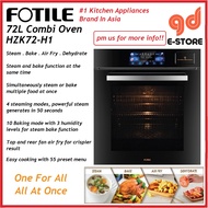 FOTILE HZK72-H1 Combi Oven 72L (Steam, Bake, Air Fry, Dehydrate) Steam-bake smart combo HZK72H1 Buil