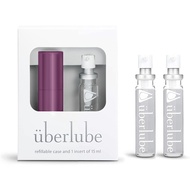 Überlube Travel Lube | Latex-Safe Natural Silicone Lube for Sex with Vitamin E | Unscented, Flavorle