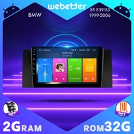 WeBetter TopNavi Android 10.0 9.0-inch touch screen car audio stereo player for BMW X5 E39 E53 1999/