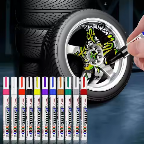 Car Tire 11-colors Graffiti Pen Waterproof Colorful Touch-up Pen For Audi A3 8L 8V 8P A4 B5 B6 B7 B8