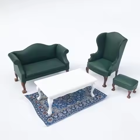 1/12 Scale Dollhouses Miniature Bedroom Sofa Furniture Pretend Play for Kids X90C