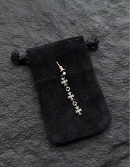 Chrome hearts Tiny E earring with diamonds