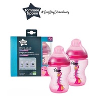 Tommee Tippee Closer To Nature Advanced Anti Colic Plus Decorated Bottle (Girl) - 260ml / 9oz (2 Pac