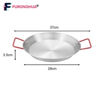 กระทะชาม Paella ต้องมีสแตนเลสสำหรับผู้ที่ชื่นชอบอาหาร18 28ซม