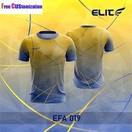 Ready Stock EFA 019 - 024 ELITE SPORTS Sublimation Sports Jersey / Volleyball / Quick Dry