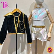 ZHENSCO Kpop Huntrix Golden Rumi, Zoey and Mira Kids Trendy Terno and Blazer Cosplay Costume Set