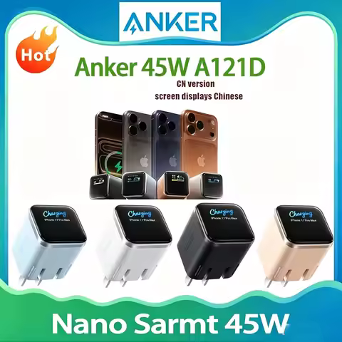 New Arrival Anker Nano 45W Foldable USB-C Fast Charger PD Charging Block For iPhone 16 Pro 15 14 Sam
