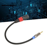 3PIN XLR Male to 3.5mm Cable, 11.8in Noise Reduction 3.5mm TRS to XLR Cable, Flexible Male to Male L