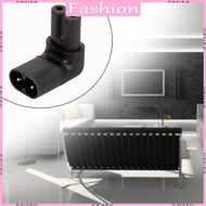 NAV Black Male Female Extension Connector IEC320 iec C7 to C8 90 Degree Adapter