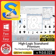 High-Logic Scanahand Premium 9.0.0.322 - The Handwriting & Signature Font Generator | Windows - SOFT