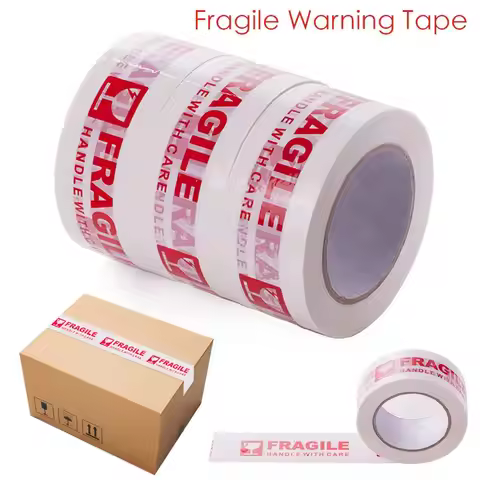 Toughness Express Box Logistics Adhesive Fragile Warning Tape Carton Sealing Package Tape