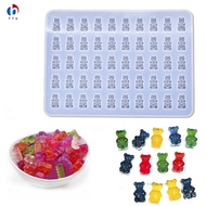 TYU 3D Bear Candy Gummy Mold DIY High Transparency Square Candy Molds for Gummy Candy Jelly Chocolat