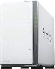 Synology DS223j 2-Bay Diskstation NAS (Realtek RTD1619B 4-Core 1.7 GHz 1GB DDR4 Ram 1xRJ-45 1GbE LAN