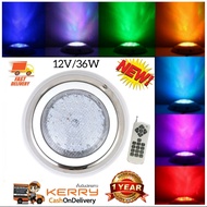 LED Swimming Pool Light 30cm 12V/36W RGB- Remote Control