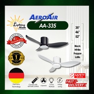 (SG CHEAPEST INSTALLATION) AEROAIR Ceiling Fan AA335 / ABS Blade / DC motor / 6 speeds / Reversible