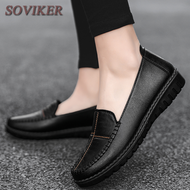 SOVIKER Women's Shoes Boat Shoes High Quality Four Seasons Comfortable PU Leather Wear-resistant Non-slip Sole Casual Lazy Shoes Loafers