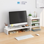 Kệ Màn Hình Máy Tính Để Sách Bàn Làm Việc Kết Hợp 3 Tầng SIB Decor KDB09