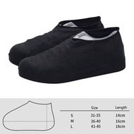 1 Pair Reusable Rubber Waterproof Slip-resistant Rain Shoe Cover