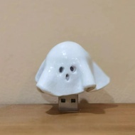 Spooky Ghost Light | Mini USB Night Light Room Deco | Handmade Air Dry Clay