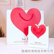 KY-# Red LoveLOVEWedding Gift Bag Small Size PrintinglogoWholesale Paper Bag Handbag Cute Jewelry Bag JKZ6