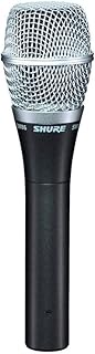 Shure SM86 Cardioid Condenser Vocal Microphone for Professional Use in Live Performance with Built-i