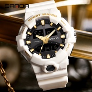 SANDA Luminous Dual Display LED Digital Men's Watch 3130