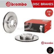 BREMBO จานเบรคหน้า BENZ W201 (190E) 82-97 / 09 7291 20 / 262mm / ราคา 1คู่