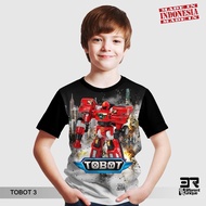 BOYS' T-SHIRT PRINT DISTRO 3R TOBOT 3