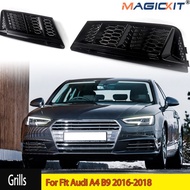 2026
 For 206-2018 Audi A4 B9 Standard Bumper Fog Light Grille S4 Honeycomb Look Black