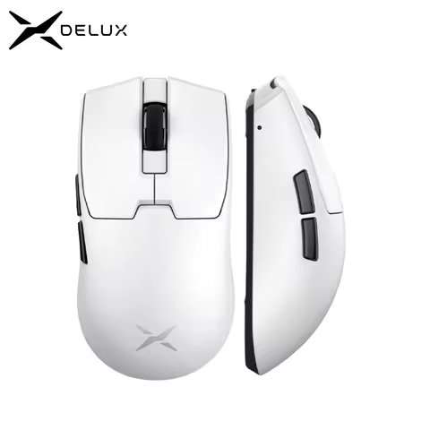 Delux M800mini Wireless Gaming Mouse, 46g Lightweight,PAW3311,1KHz Polling Rate Recharge Mice for Sm
