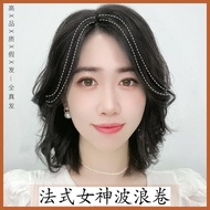 [Dandanan Rambut] Potongan Rambut Jaring Swiss Poni Lapan Watak Gelombang Besar Rambut Kerinting Ata