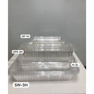 Disposable Food Plastic Tray OPS-H2L/SW-3H/OPS-2H/OPS-1H (50 pcs per packaging)