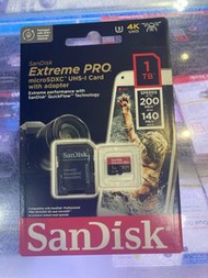 SanDisk Extreme Pro 1tb microSDXC UHS-I 記憶卡